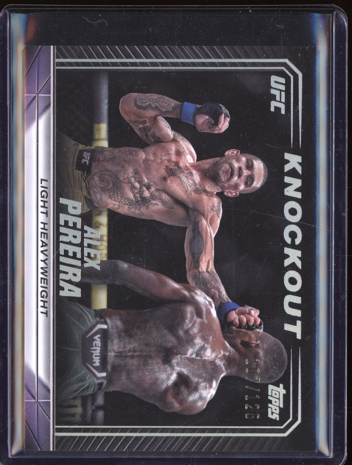 Alex Pereira 2024 Topps Knockout 33 Holo Silver 107/125