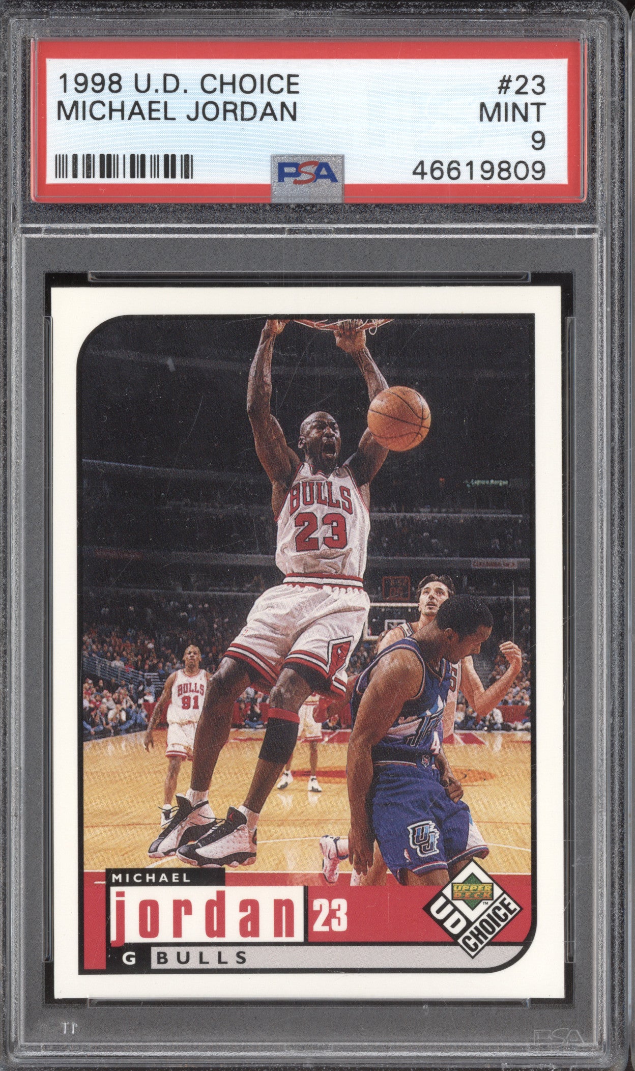1998 Upper Deck Choice 23 Michael Jordan PSA 9