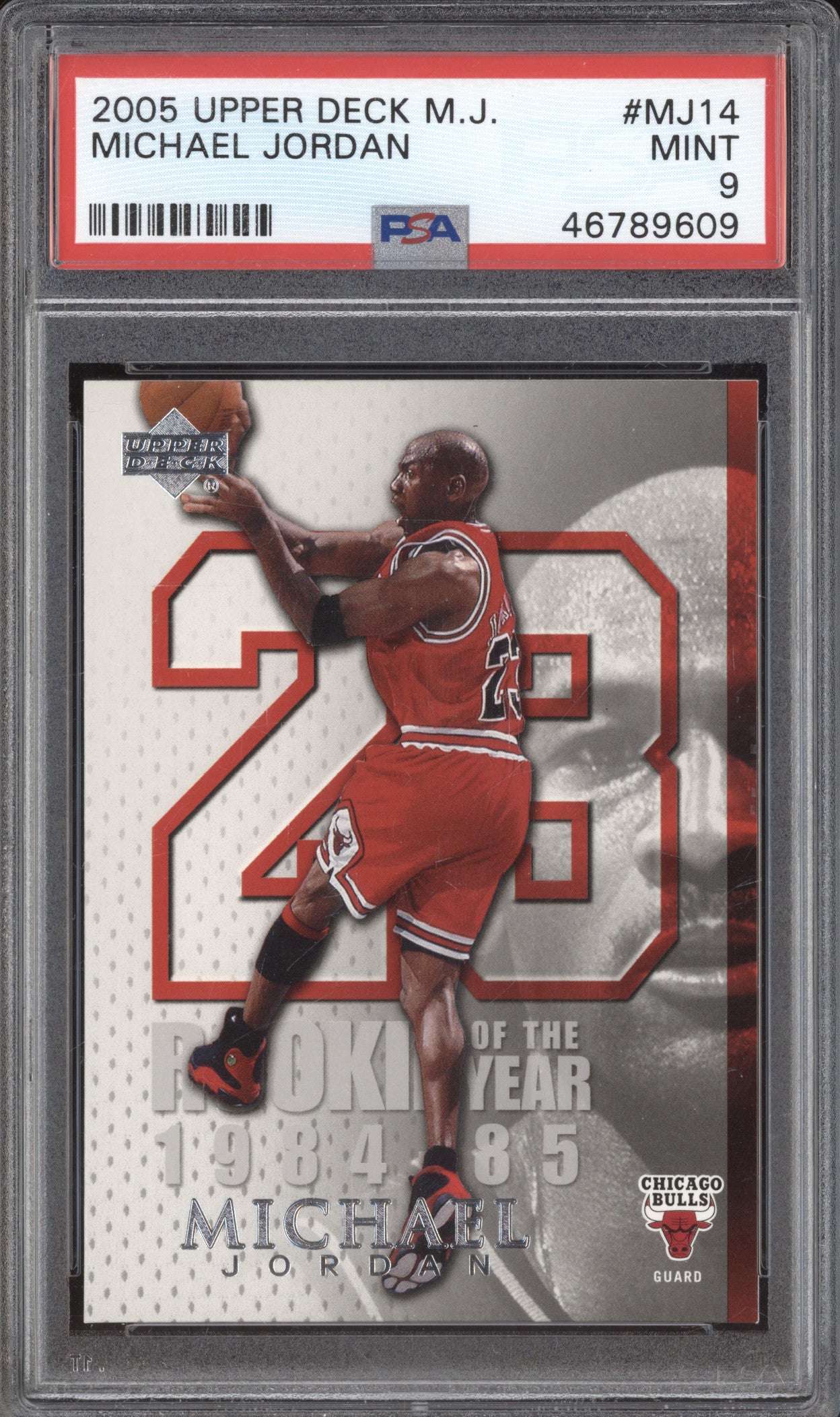 2005 Upper Deck M.J. MJ14 Michael Jordan PSA 9