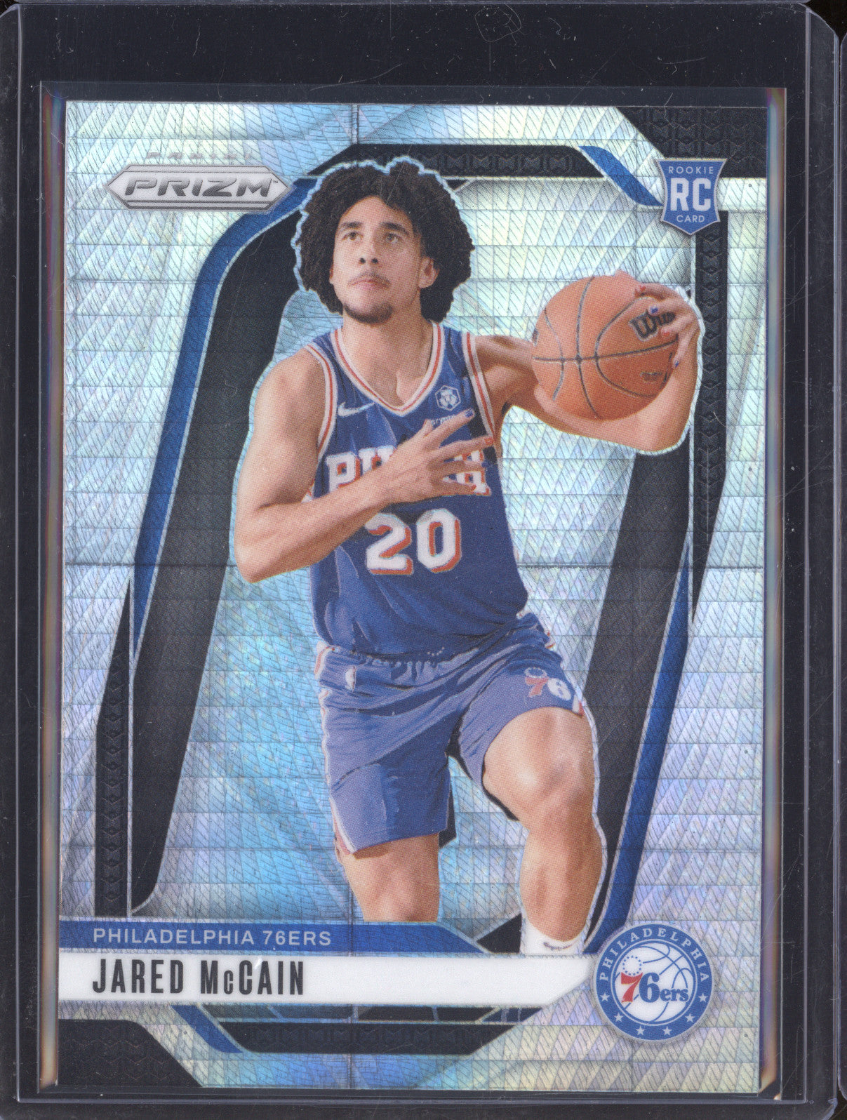 Jared McCain 2024-25 Panini Prizm 222 Hyper Rookie Prizm RC