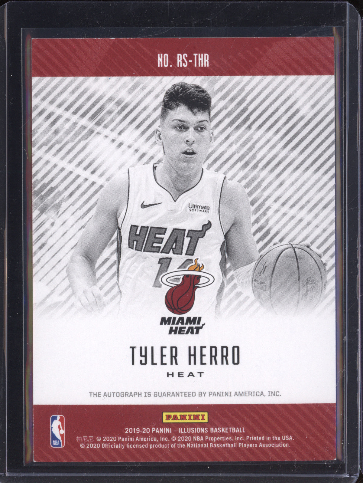 Tyler Herro 2019-20 Panini Illusions RS-THR Rookie Signs Auto Sapphire RC 15/15