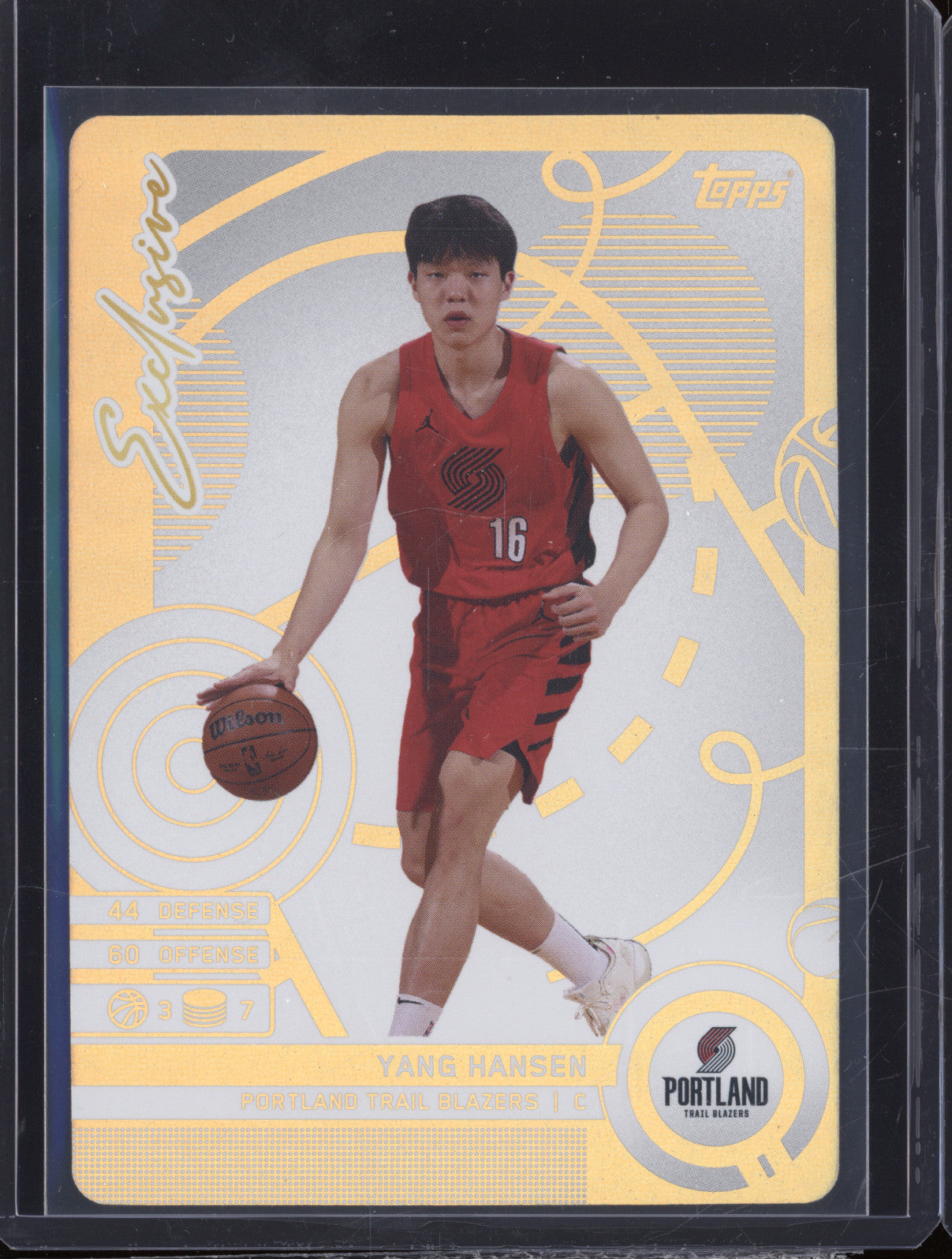 2025 Topps Match Attax Event Exclusive Yang Hansen RC Rookie Refractor