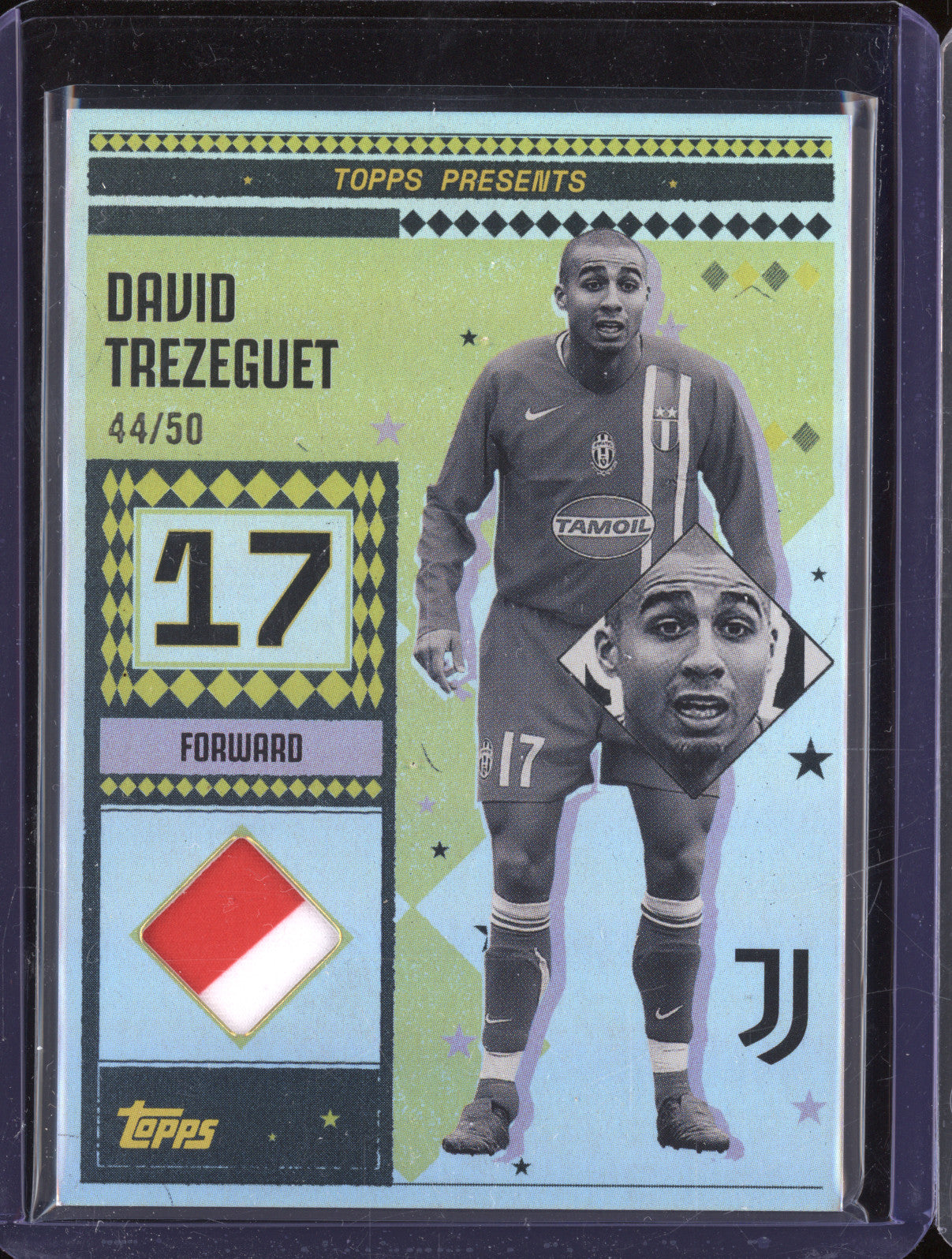 David Trezeguet 2024-25 Topps Team Set Juventus FC LR-DT Vintage Lady Relic /50