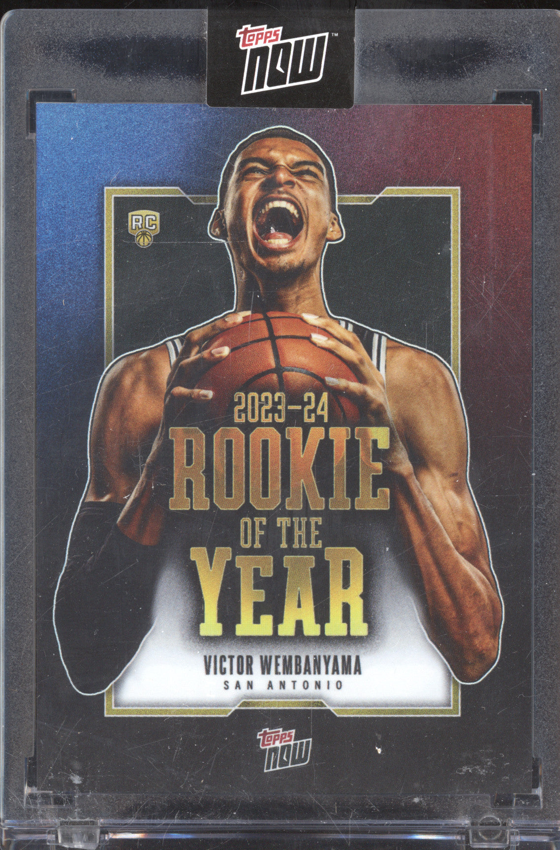 Victor Wembanyama 2024 Topps Now VW-6 Rookie of the Year RC