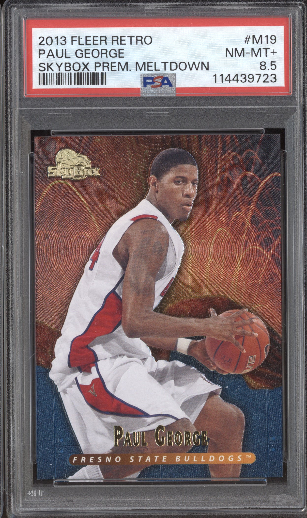 Paul George 2013-14 Fleer Retro M19 Skybox Premium Meltdown PSA 8.5