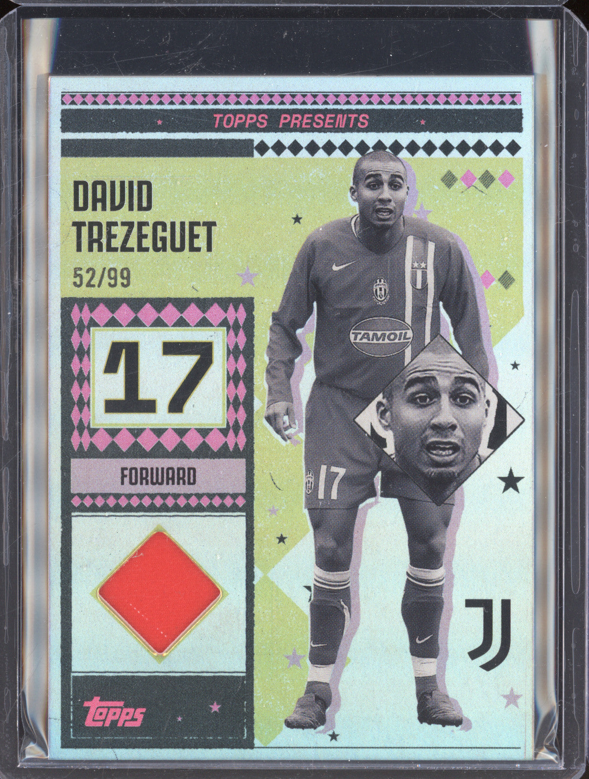 David Trezeguet 2024-25 Topps Team Set Juventus FC LR-DT Vintage Lady Relic /99