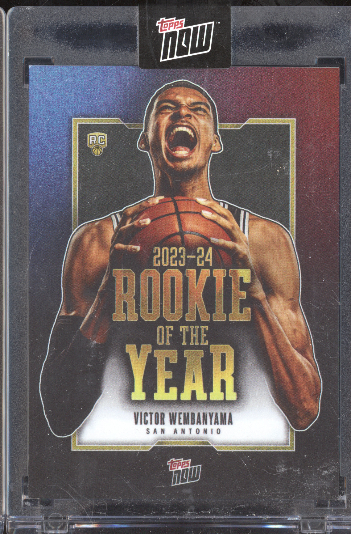 Victor Wembanyama 2024 Topps Now VW-6 Rookie of the Year RC