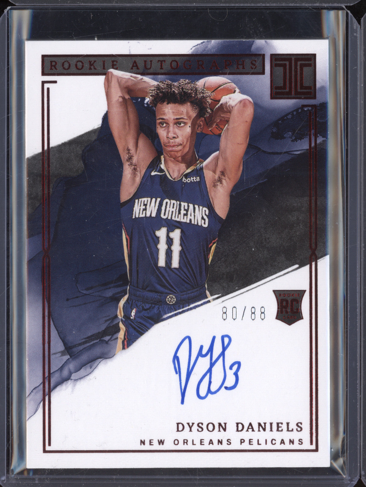 Dyson Daniels 2022-23 Panini Impeccable RA-DYD Rookie Auto Asia RC 80/88