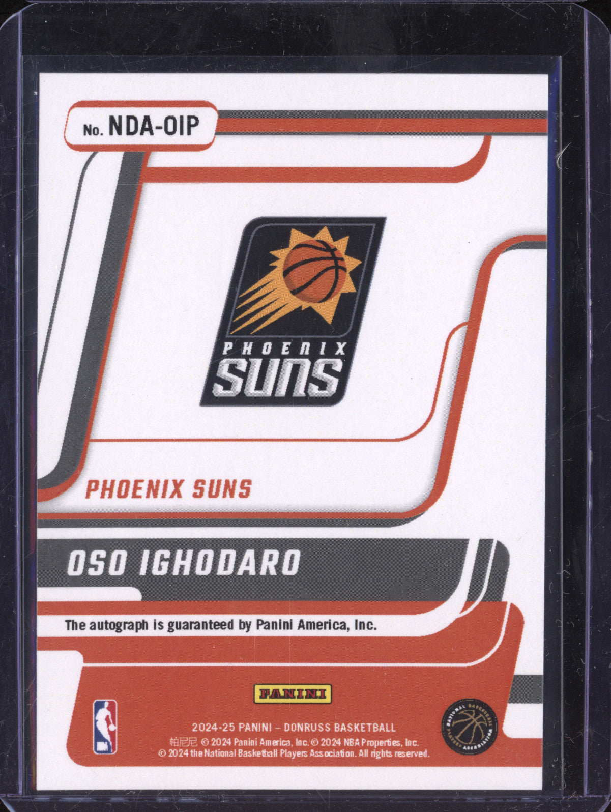 Oso Ighodaro 2024-25 Panini Donruss NDA-OIP New Day Auto RC