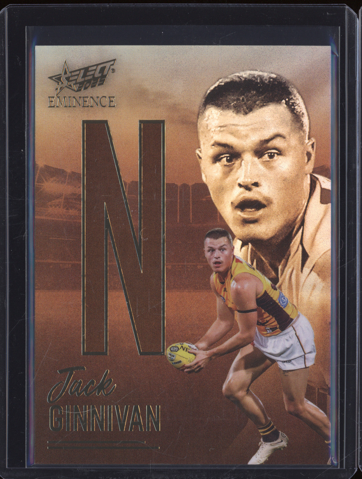 2025 AFL Select Eminence Nameplate NG386 Jack Ginnivan 065/115