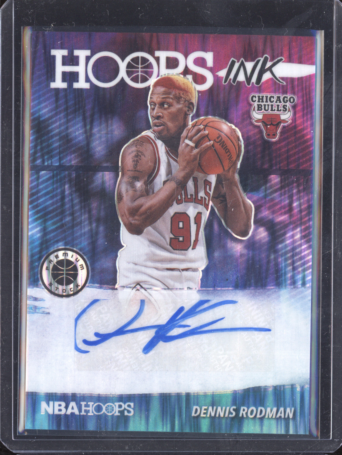 Dennis Rodman 2019-20 Panini Hoops Premium Stock HI-DR2 Hoops Ink Flash
