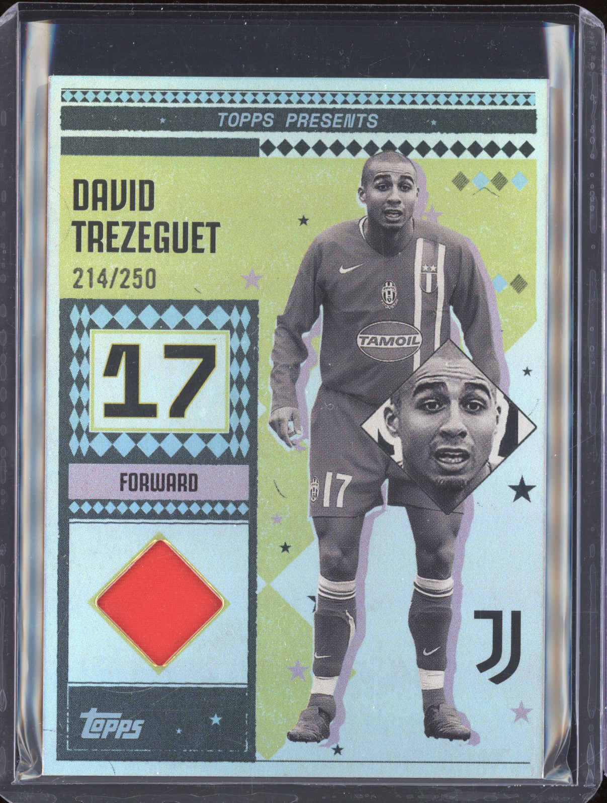David Trezeguet 2024-25 Topps Team Set Juventus FC LR-DT Vintage Lady Relic /250