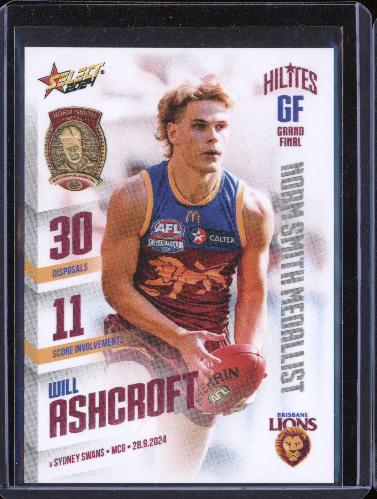 Will Ashcroft 2024 Select Hilites SH-GF2 Norm Smith Medallist 404/909
