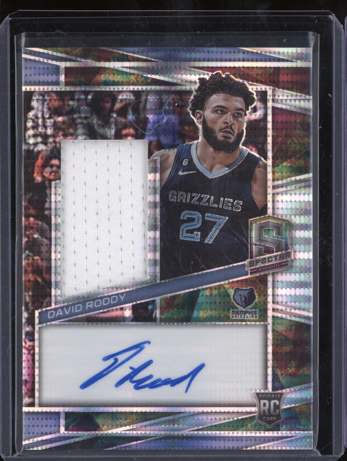 David Roddy 2022-23 Panini Spectra 220 Rookie Jersey Auto Celestial RC 9/99
