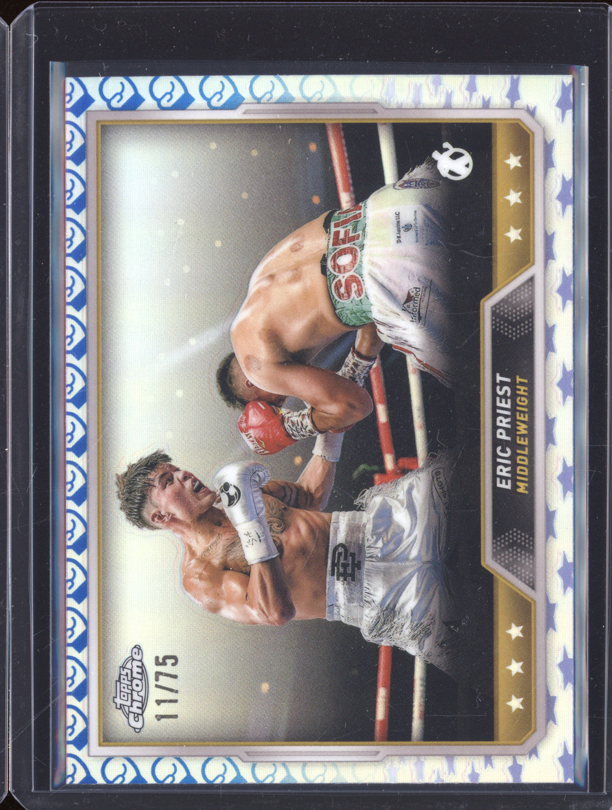 Eric Priest 2024-25 Topps Boxing Chrome 83 Boxing Glove 11/75