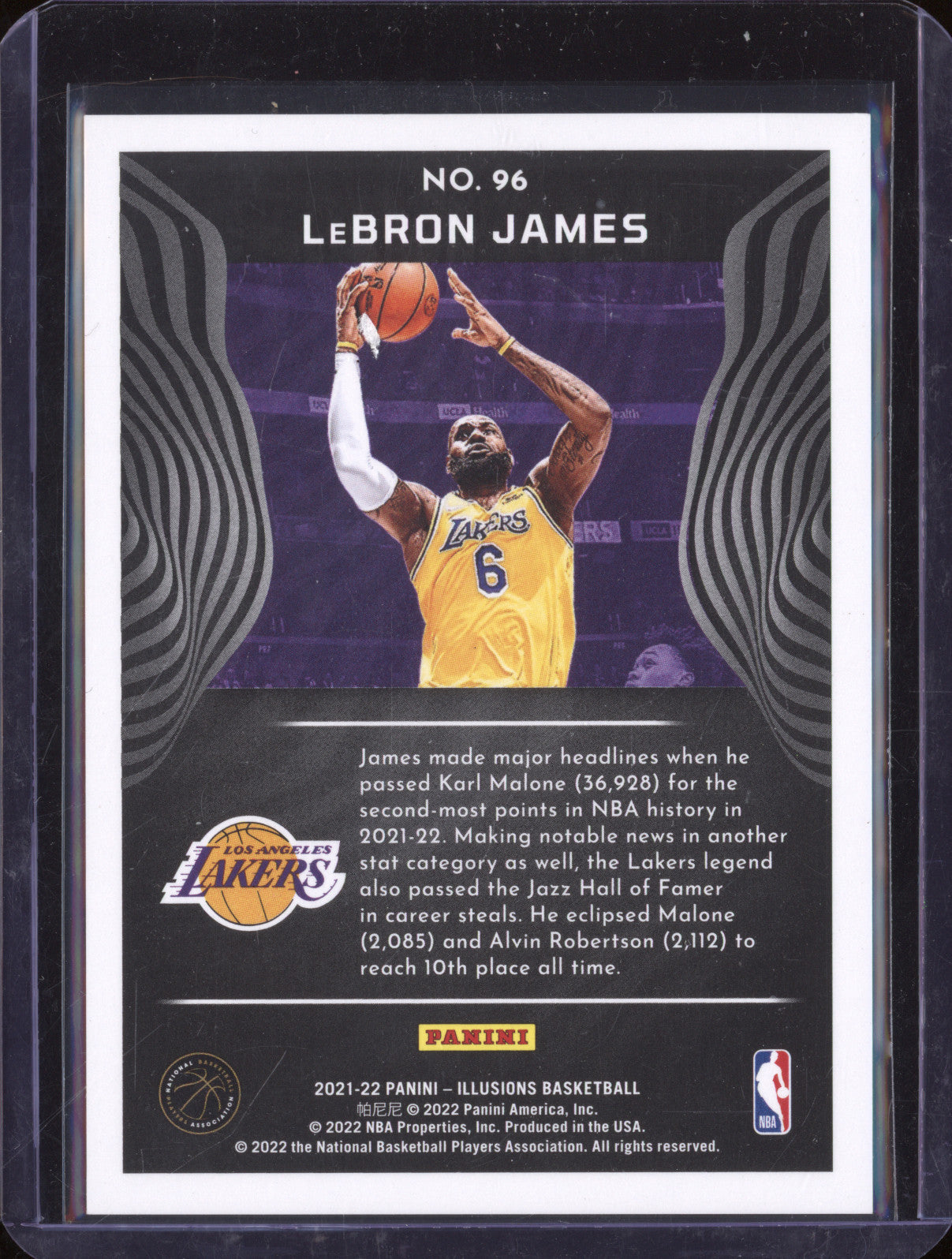 Lebron James 2021-22 Panini Illusions 96 Red 92/99