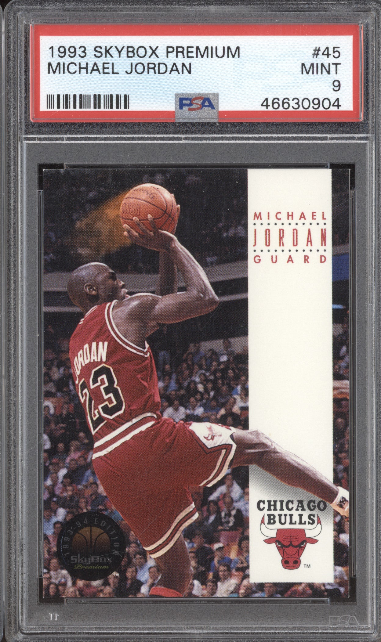 1993 Skybox Premium 45 Michael Jordan PSA 9