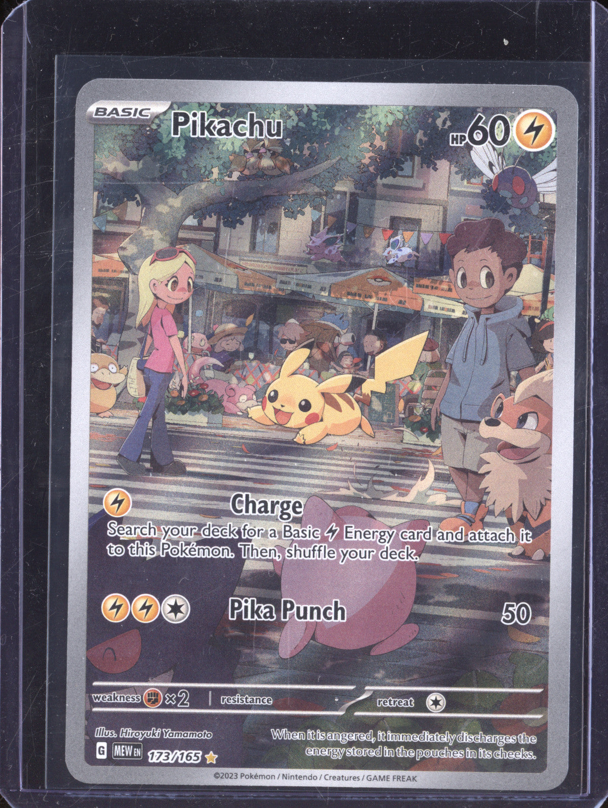 Pikachu 2023 Pokemon 151 173/165 Illustration Rare Pikachu 2023 Pokemon 151 173/165 Illustration Rare