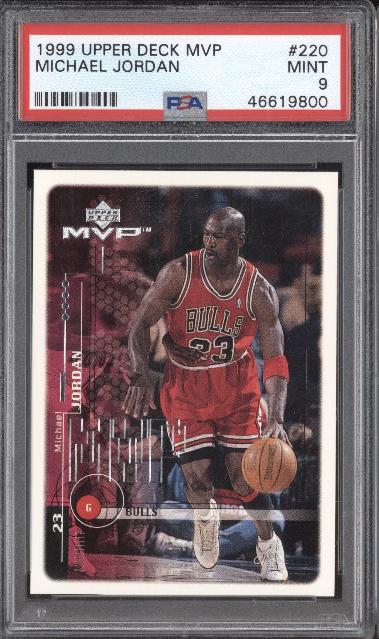 1999 Upper Deck MVP 220 Michael Jordan PSA 9