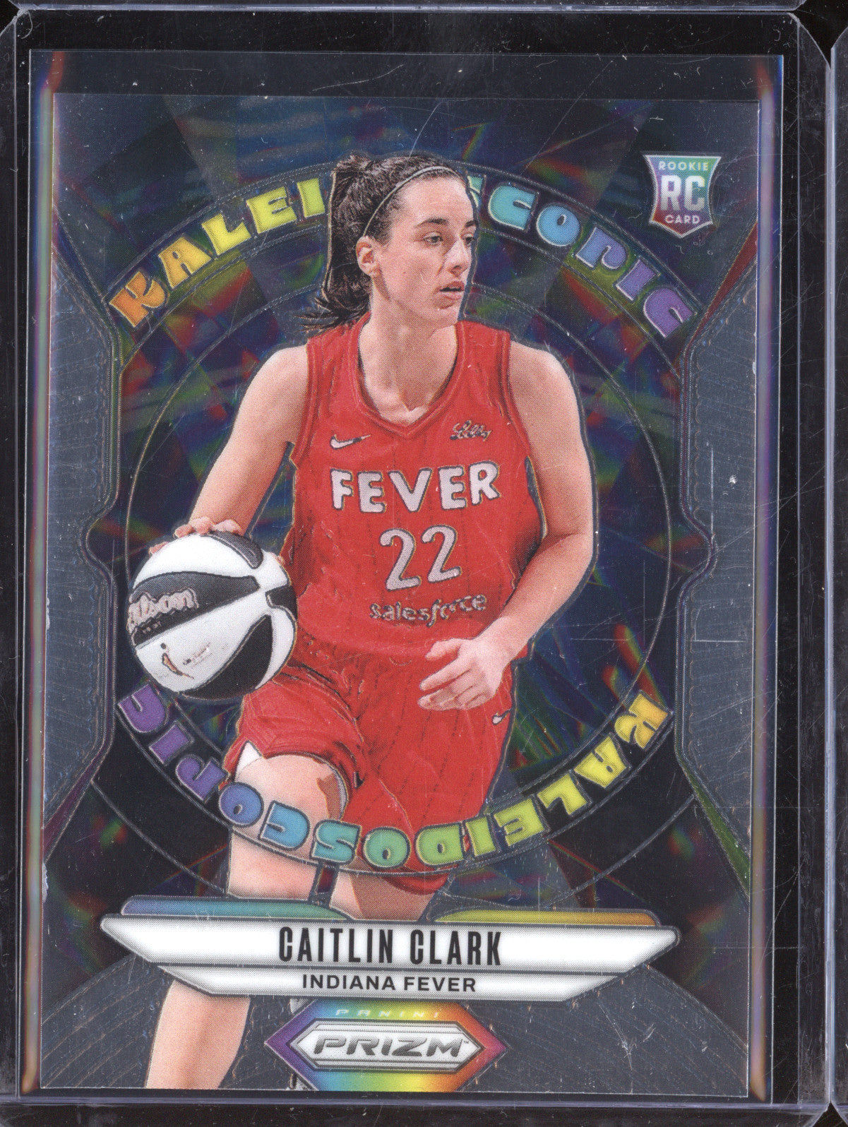 Caitlin Clark 2024 Panini WNBA Prizm 9 Kaleidoscopic RC