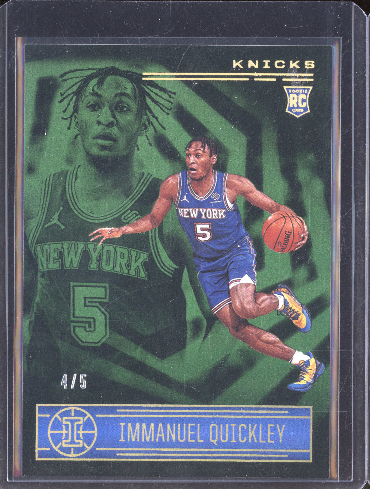 Immanuel Quickley 2020-21 Panini Illusions 154 Green RC 4/5