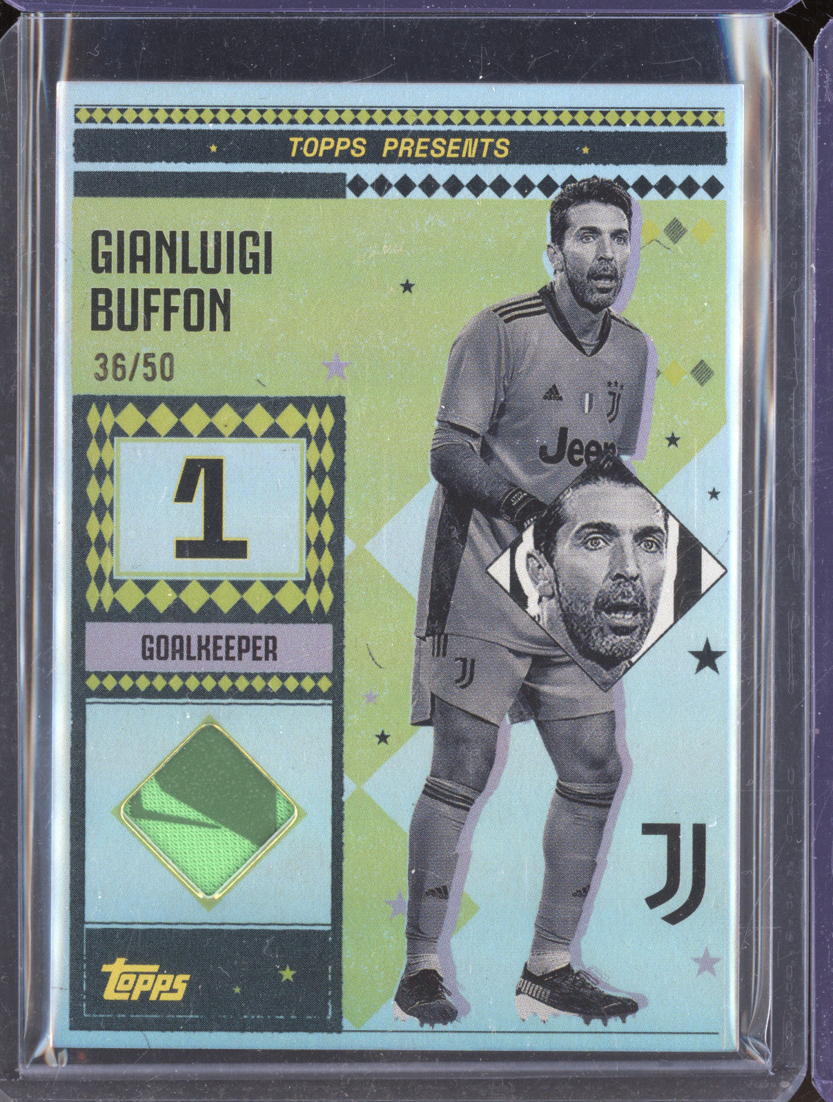 Gianluigi Buffon 2024-25 Topps Team Set Juventus FC LR-GB Vintage Lady Relic /50