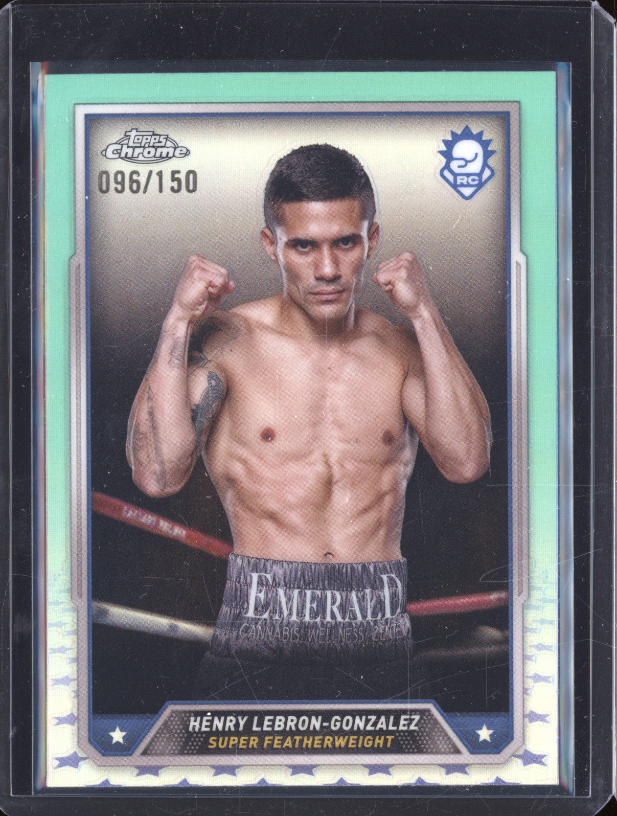Henry Lebron-Gonzalez 2024-25 Topps Boxing Chrome 11 Aqua RC 096/150