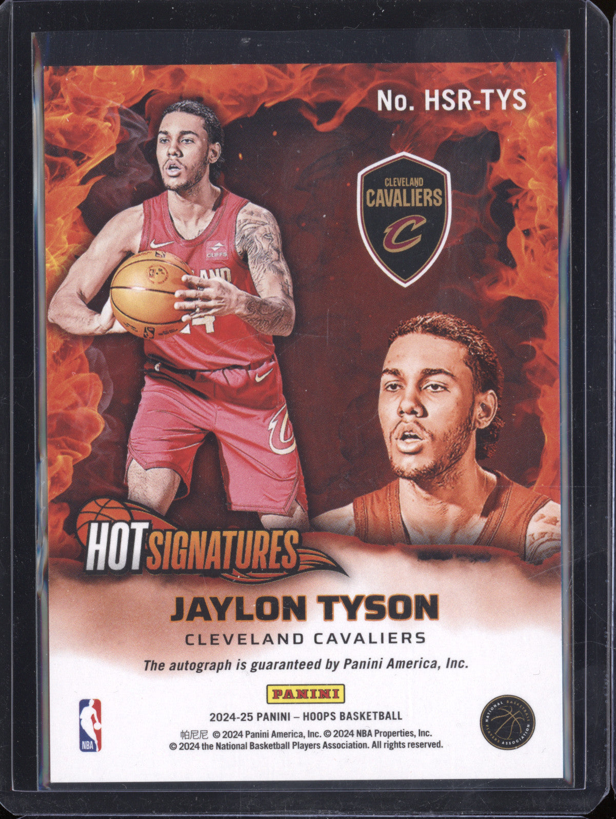 Jaylon Tyson 2024-25 Panini Hoops HSR-TYS Hot Signatures RC