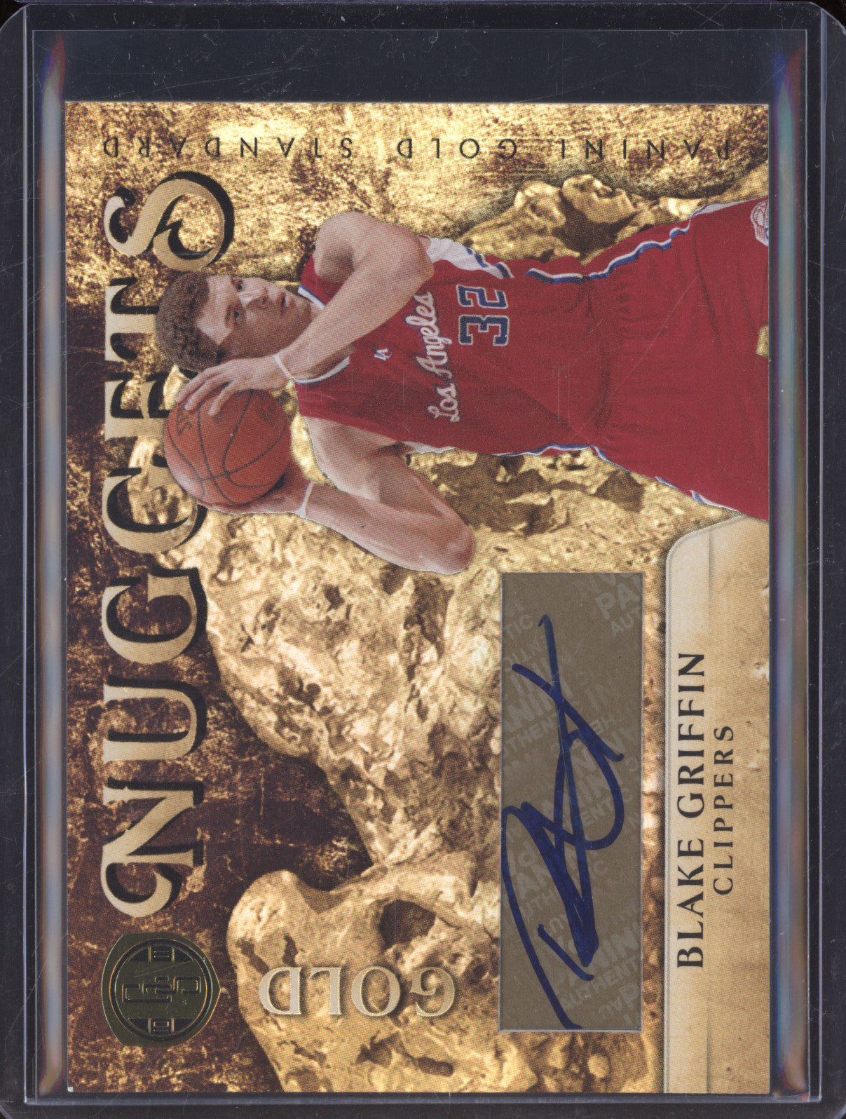 Blake Griffin 2010-11 Panini Gold Standard 3 Gold Nuggets Auto 7/10