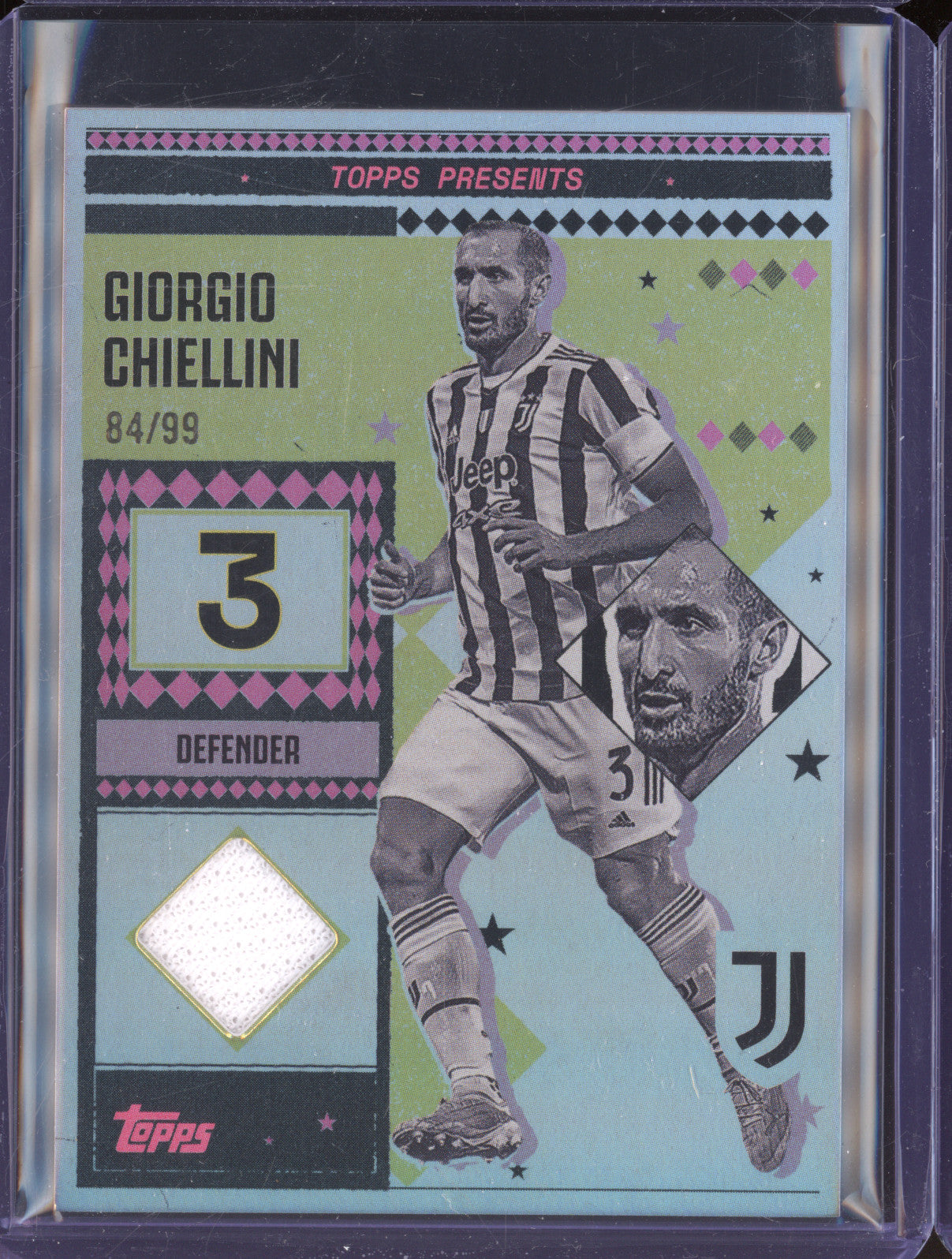 Giorgio Chiellini 2024-25 Topps Team Set Juventus LR-GC Vintage Lady Relic /99