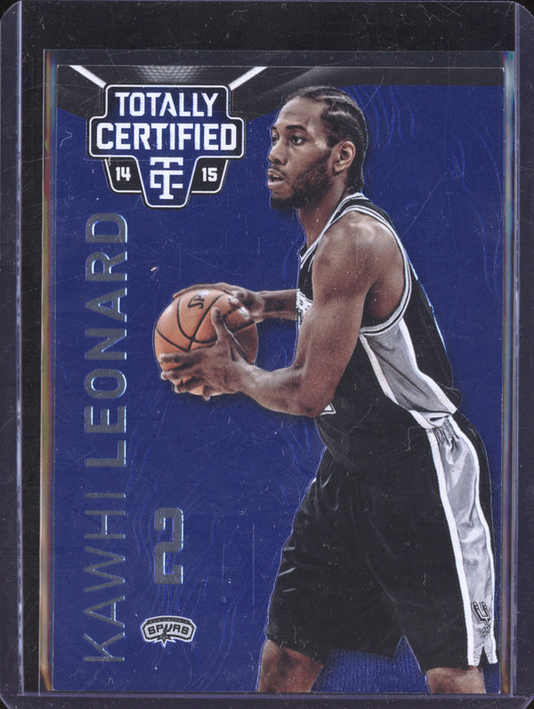 Kawhi Leonard 2014-15 Panini Totally Certified 90 Variation Blue 65/149