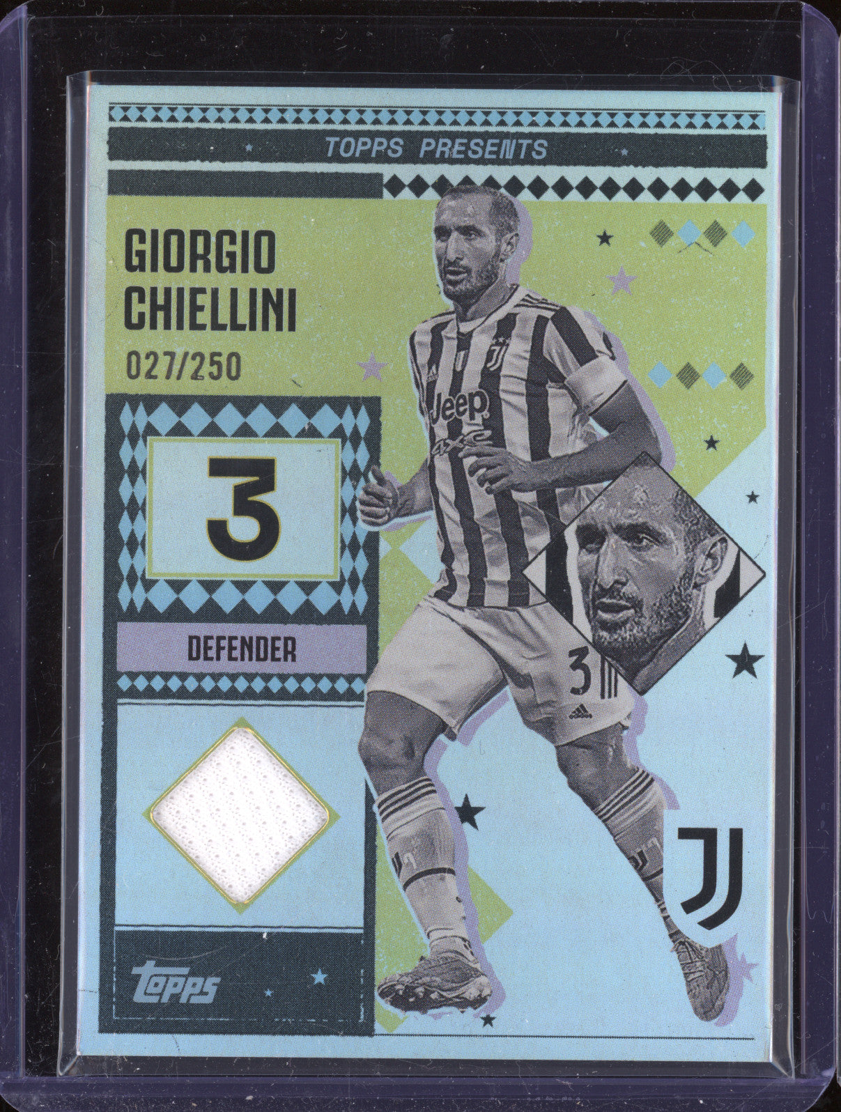 Giorgio Chiellini 2024-25 Topps Team Set Juventus LR-GC Vintage Lady Relic /250
