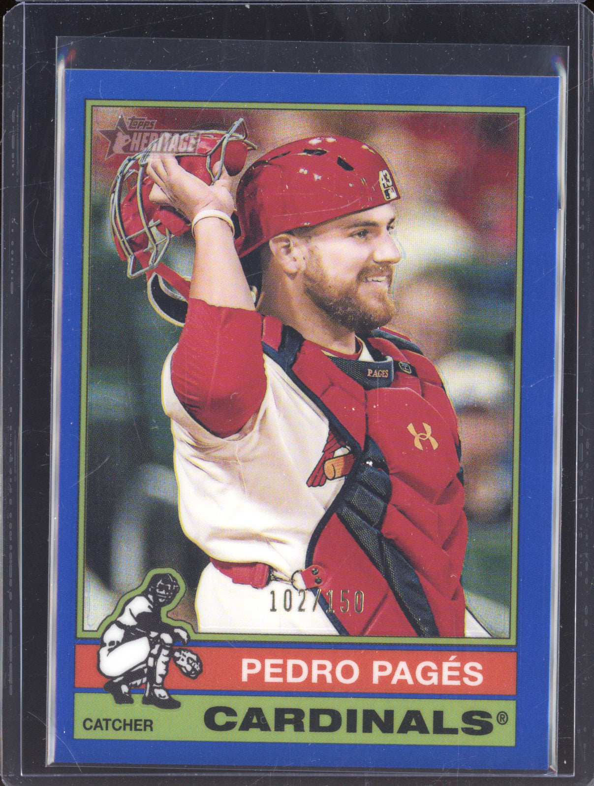 Pedro Pages 2025 Topps Heritage 524 Blue /150
