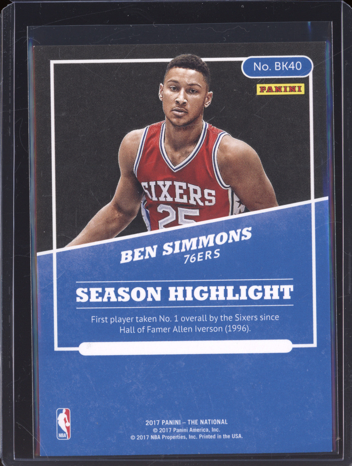2017 Panini The National BK40 Ben Simmons /399