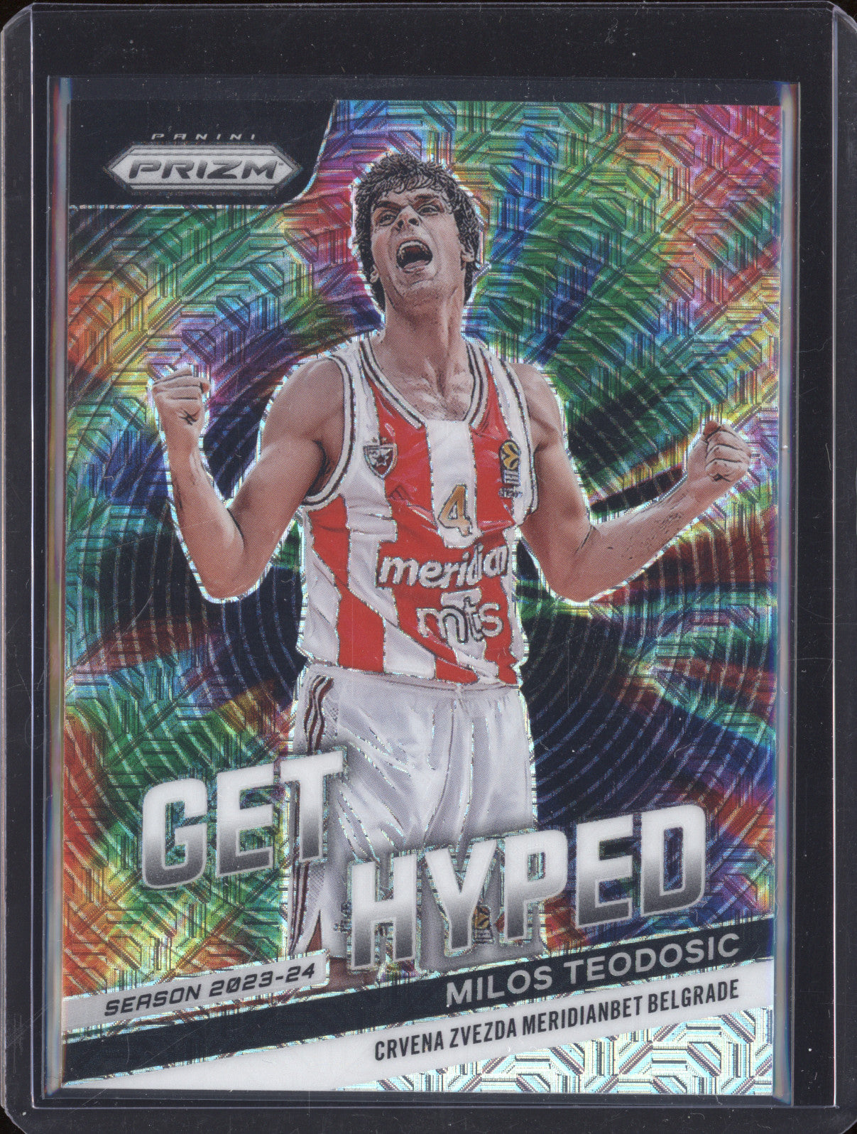 Milos Teodosic 2023-24 Panini Prizm EuroLeague 3 Get Hyped Mojo 16/25