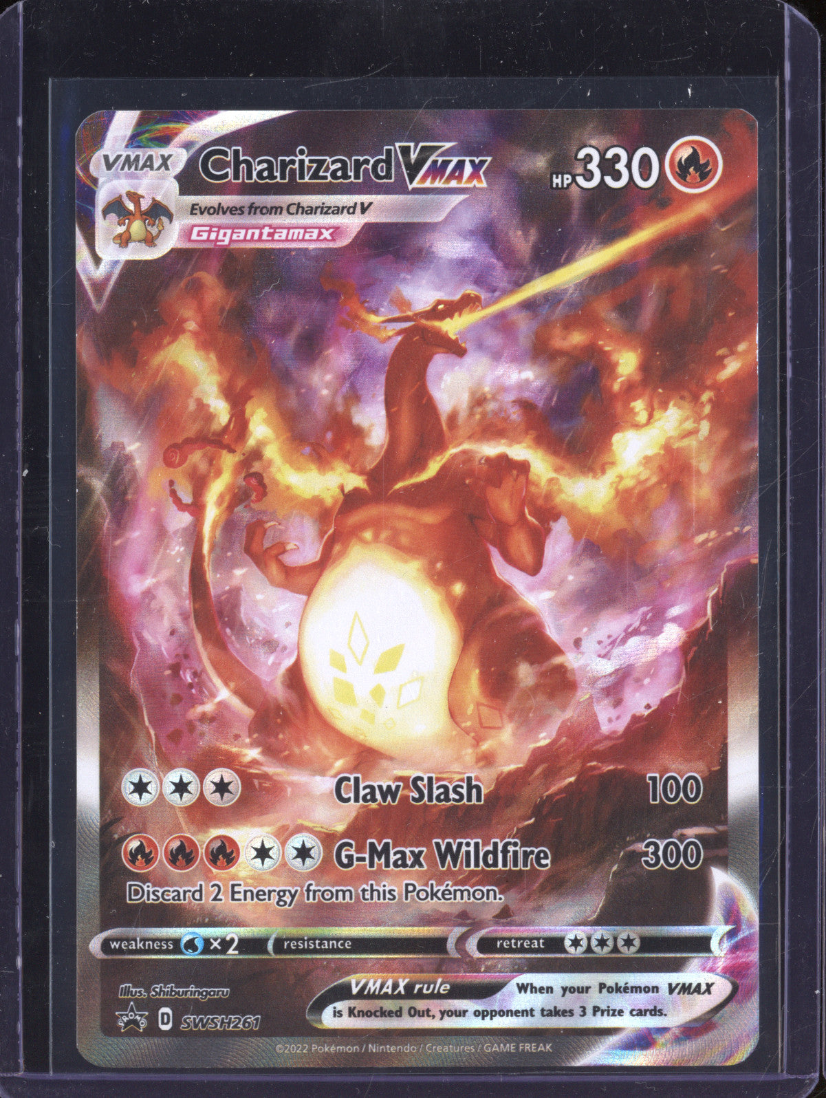 Charizard VMax 2022 Pokemon Sword & Shield Promos SWSH261 Full Art