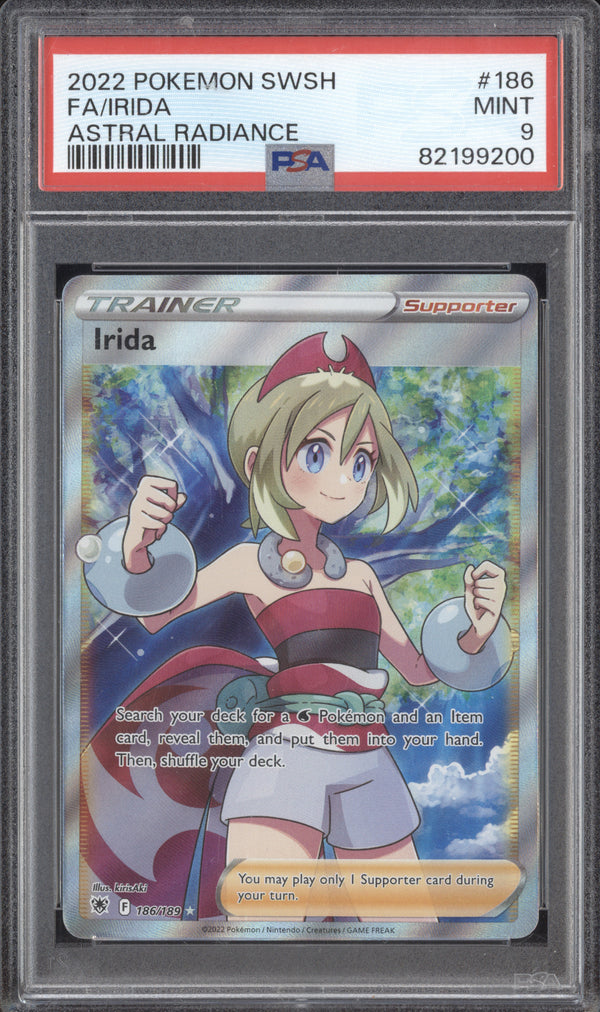 Irida 2022 Pokemon Astral Radiance 186/189 Ultra Rare PSA 9