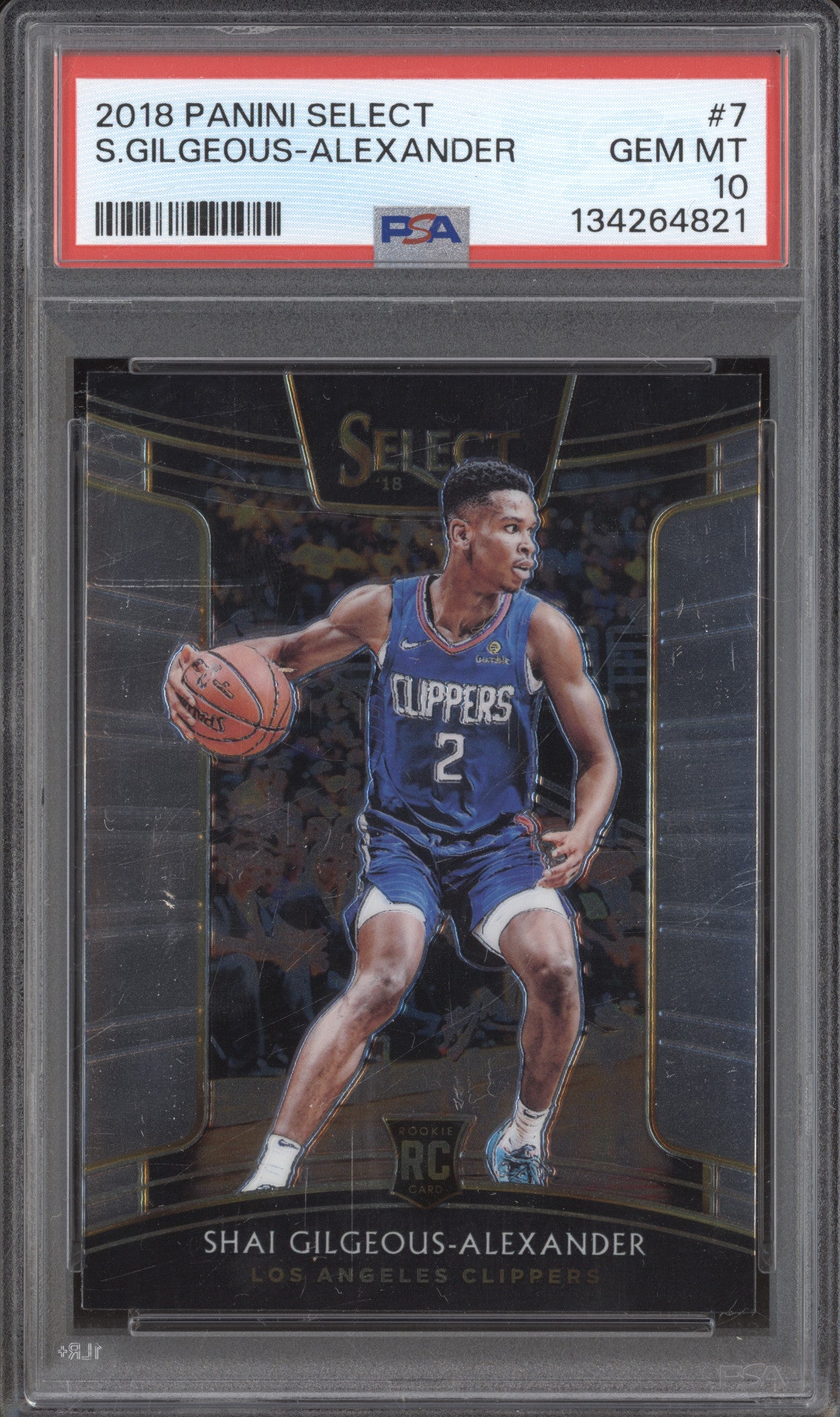 2018-19 Panini Select 7 Shai Gilgeous-Alexander RC PSA 10