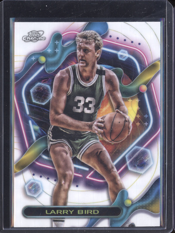 Larry Bird 2023-24 Topps Cosmic Chrome 8 White Hole Refractor