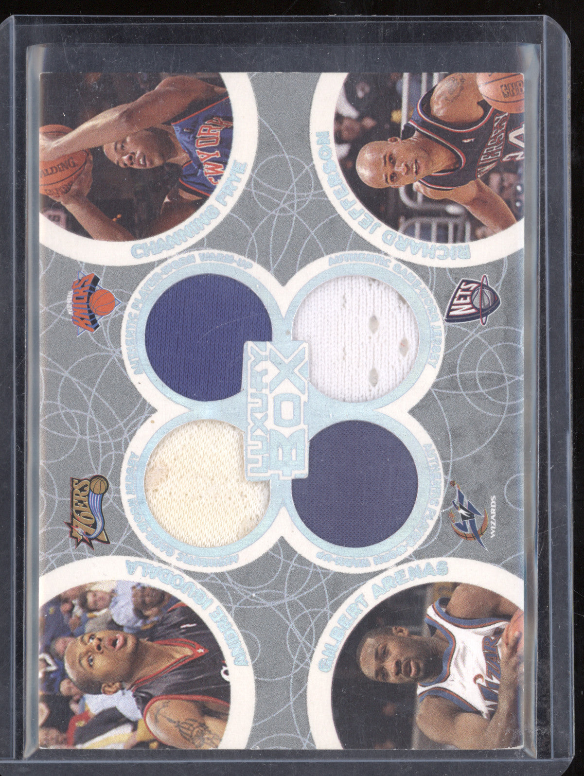 Iguodala Arenas Frye Jefferson 2005-06 Topps Luxury Box BOR-39 Quad Jersey /193