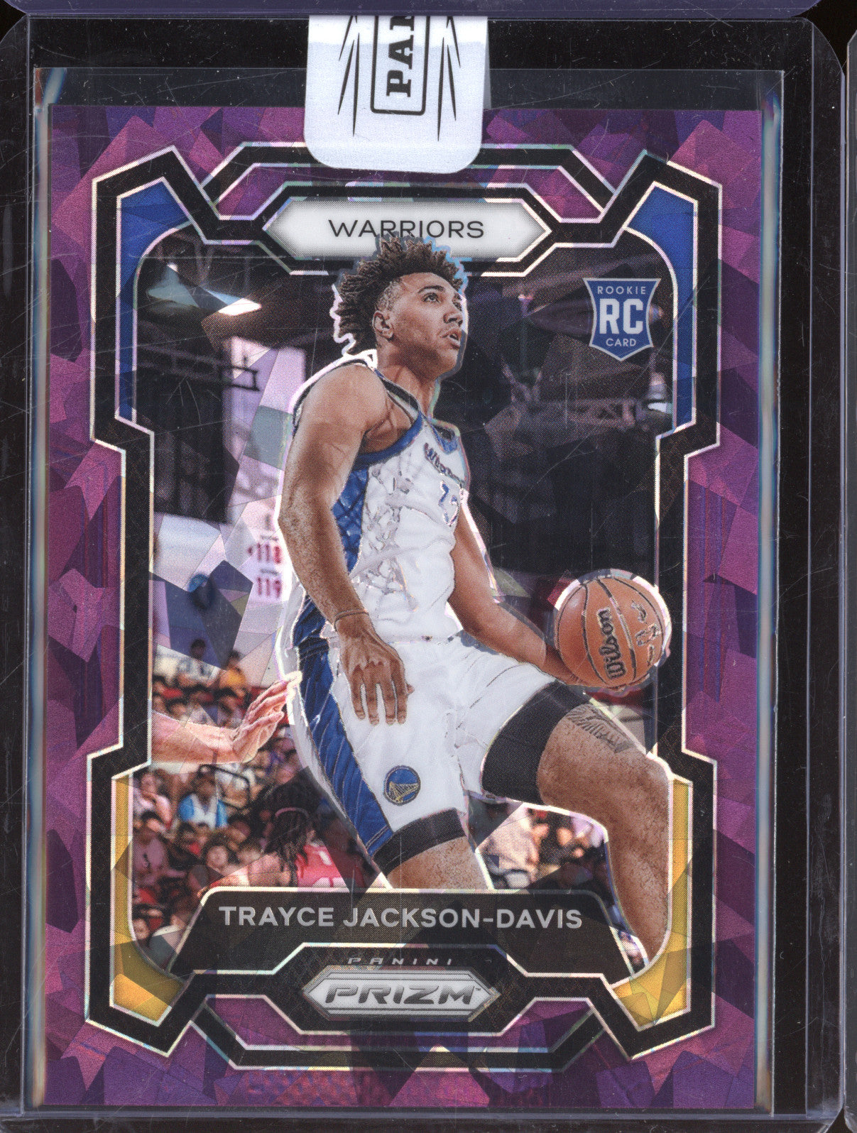2023 Panini Prizm 148 Trayce Jackson-Davis Purple Cracked Ice /149 RC