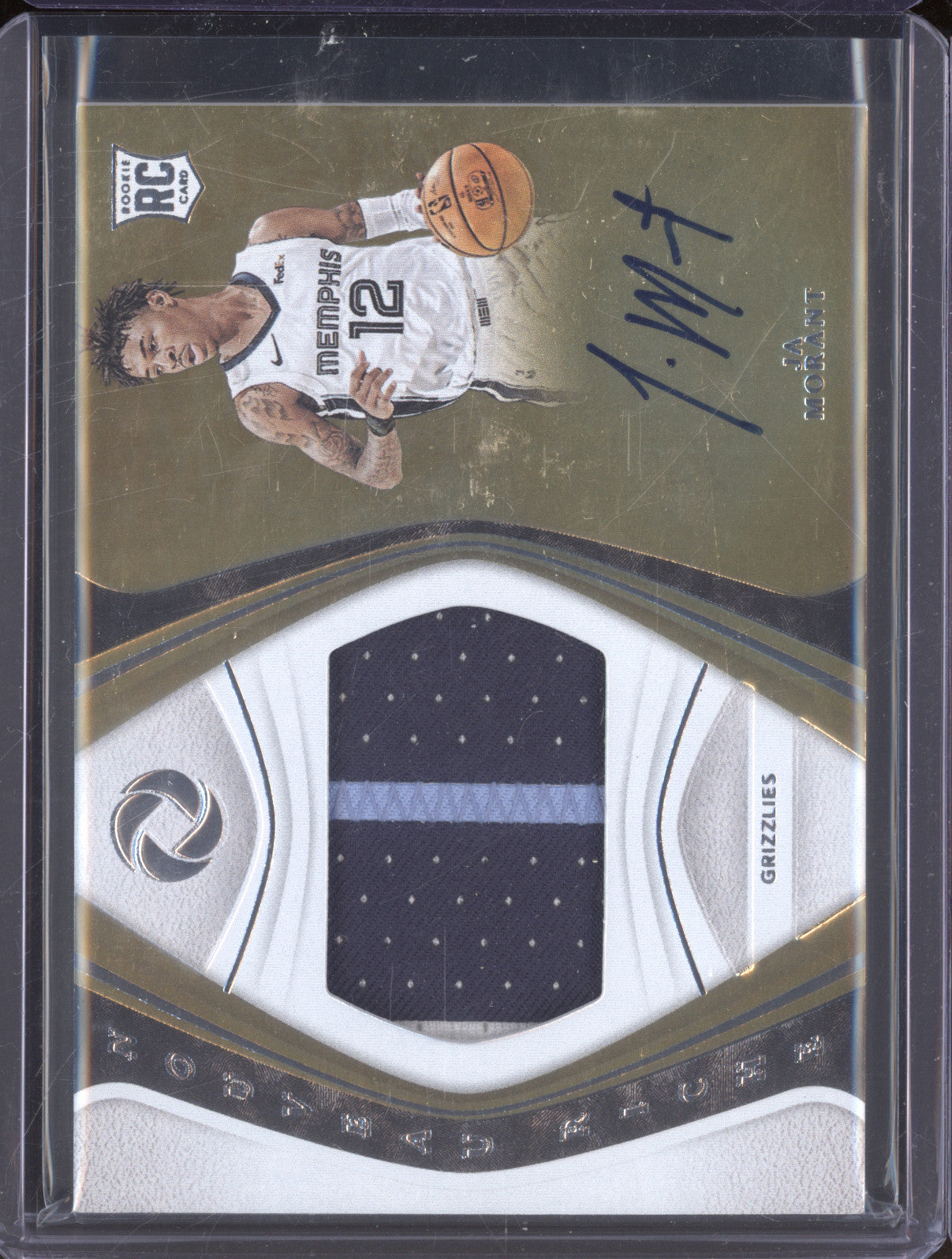 Ja Morant 2019-20 Panini Opulence NRP-JM Nouveau Riche Patch Auto RC 50/79