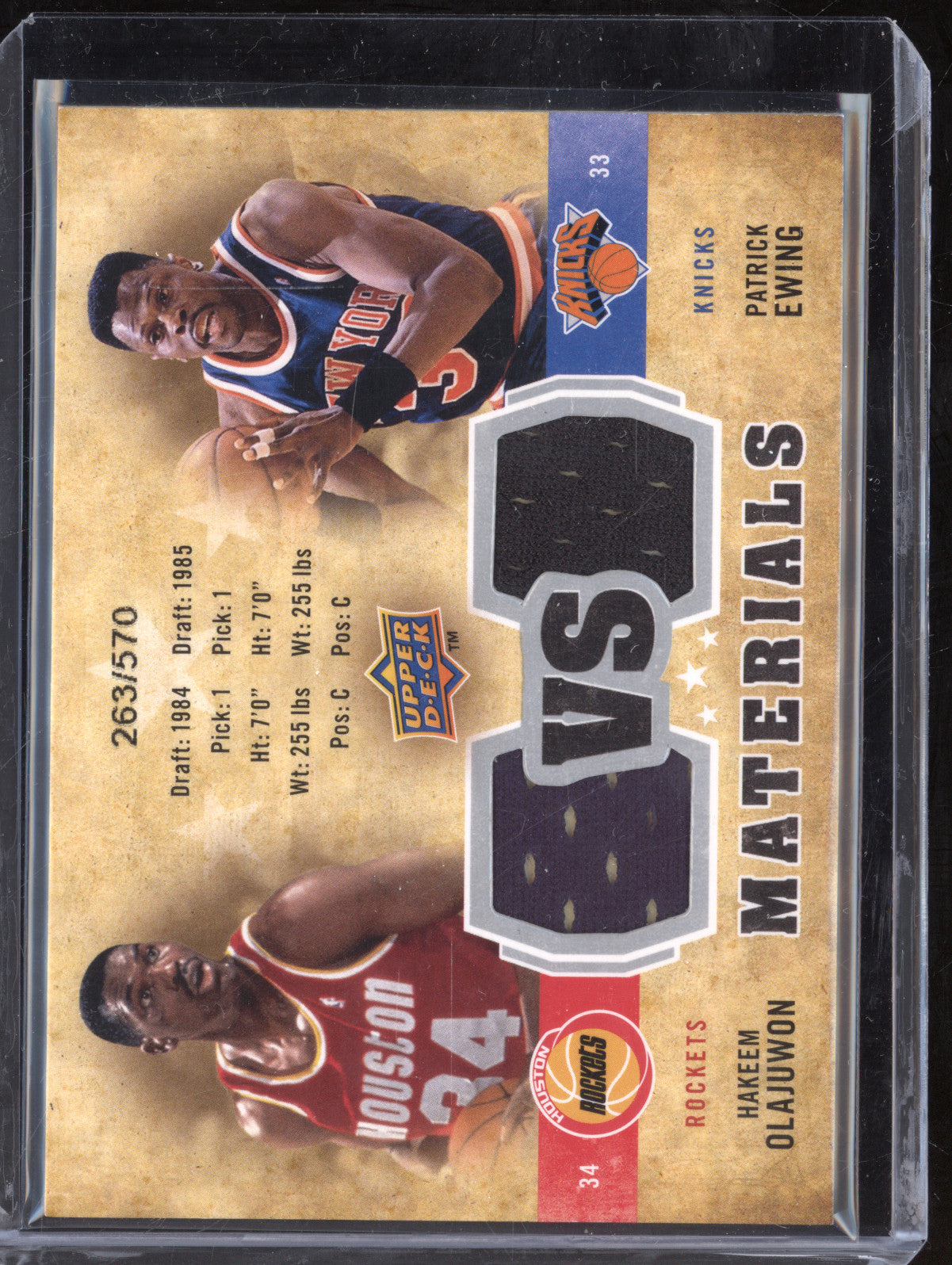 Olajuwon Ewing 2009-10 Upper Deck  VS-OE VS Materials Dual Patch