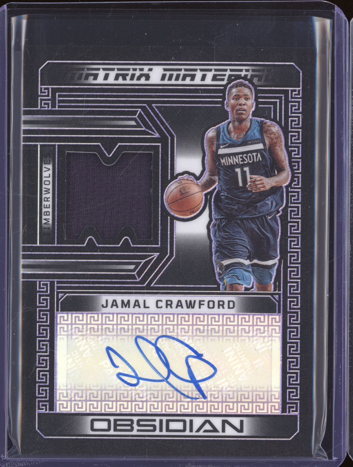 2022 Panini Obsidian MM-JC Jamal Crawford Matrix Material Auto /75