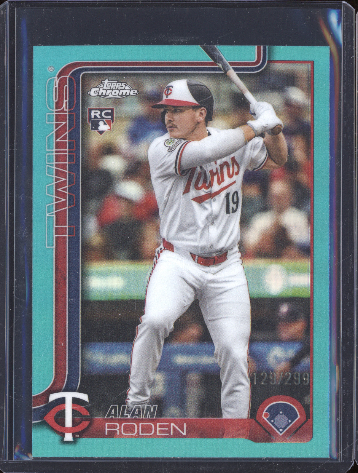 Alan Roden 2025 Topps Chrome Update USC41 Teal Refractor RC /299