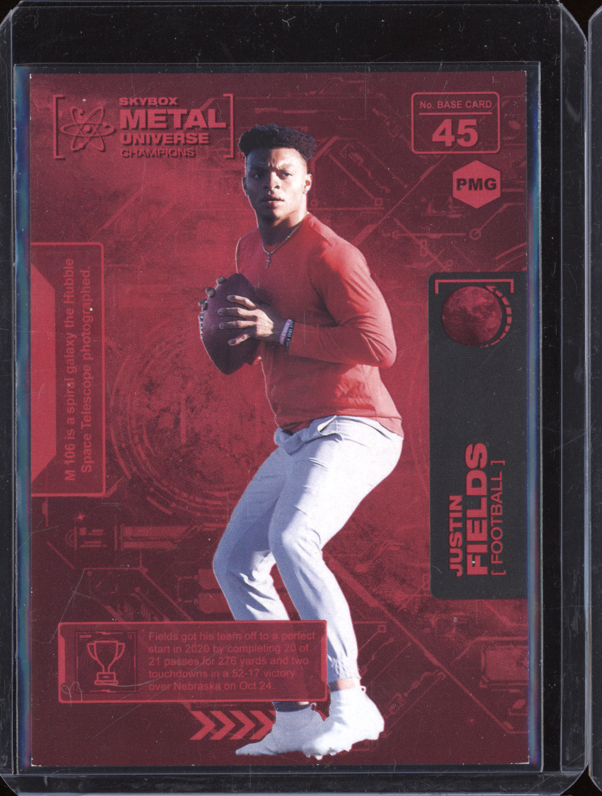 Justin Fields 2021 Skybox Universe Champions 45 Red Precious Metal Gems 008/150