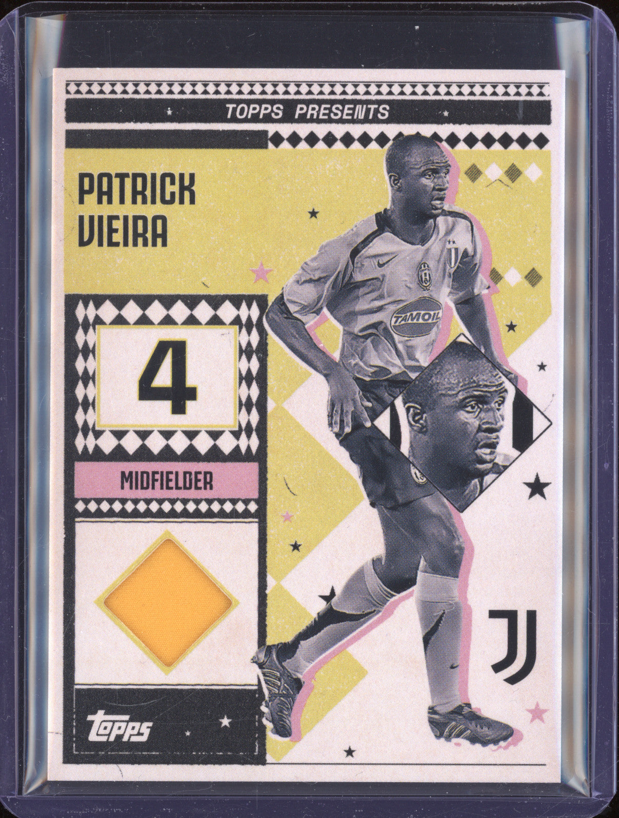Patrick Vieira 2024-25 Topps Team Set Juventus FC LR-PV Vintage Lady Relic