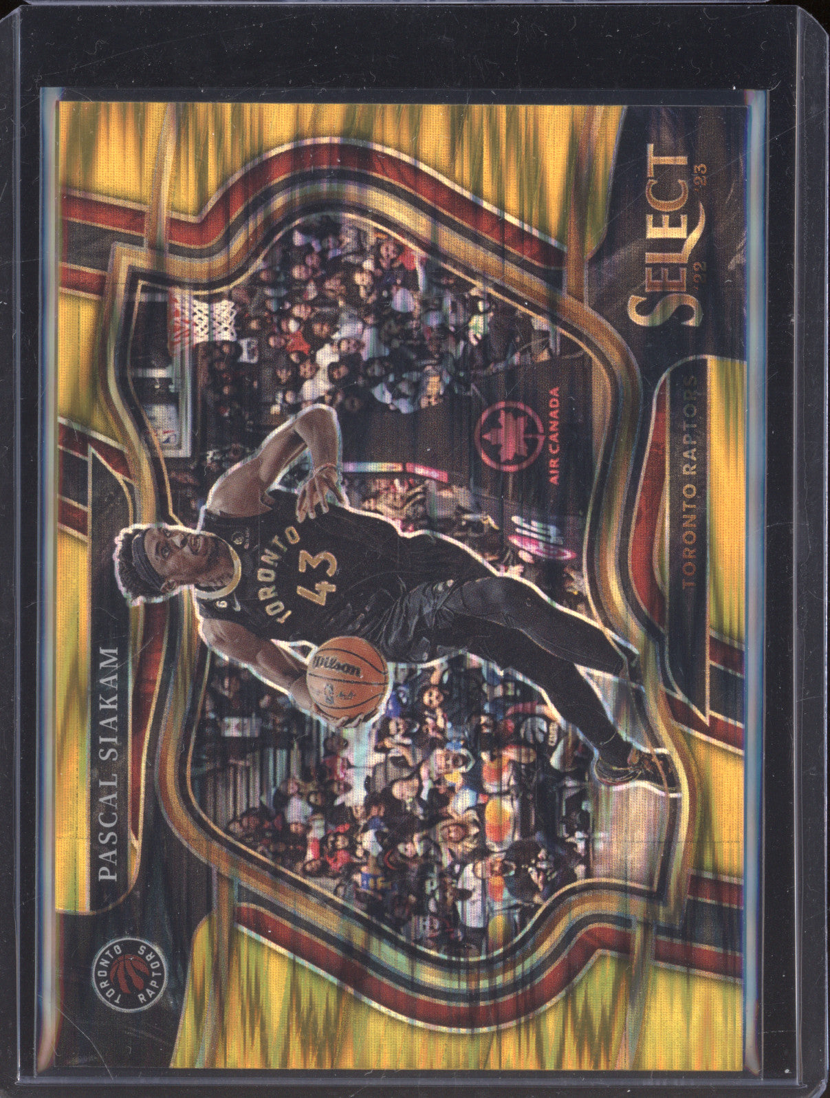 Pascal Siakam 2022-23 Panini Select 248 Gold Flash 8/10
