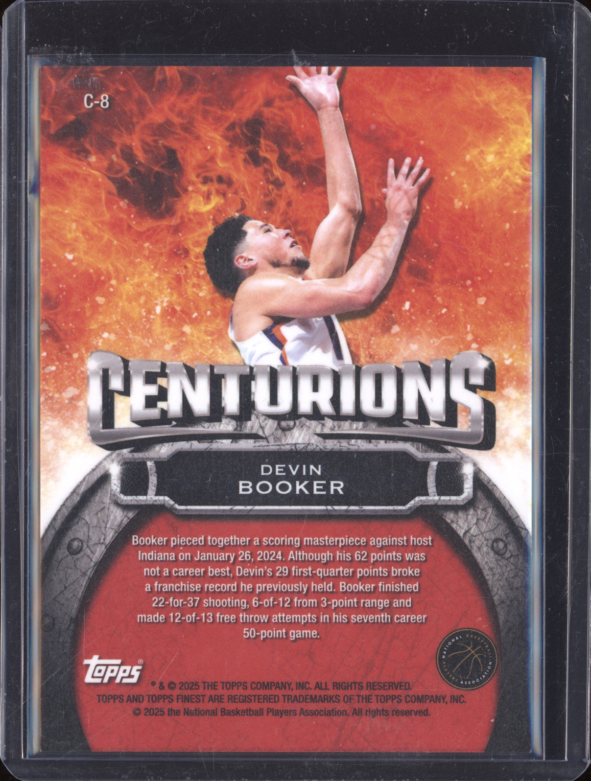 Devin Booker 2024-25 Topps Finest C-8 Centurions