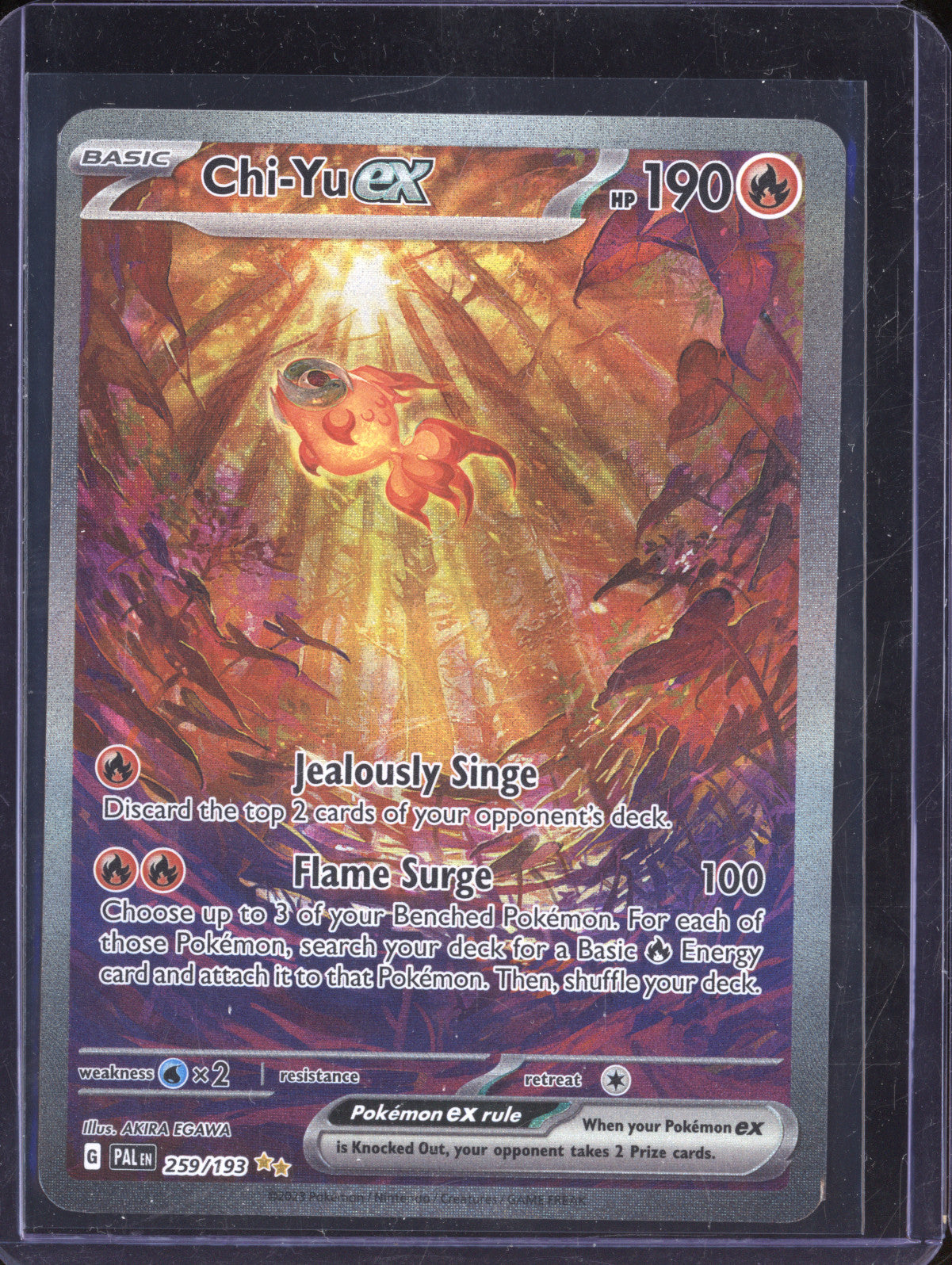 Chi-Yu ex 2023 Pokemon Paldea Evolved 259/193 Special Illustration Rare